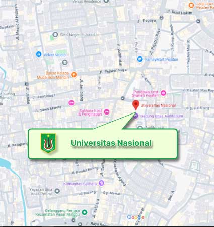 Campus Location & Map National Univeristy Nomor